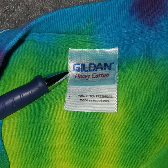 Plain Gildan Tye Dye Tee Size Large - Picture 3 of 4